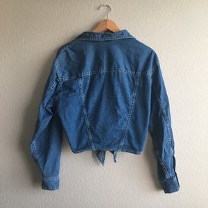 Banana Republic Tops - Banana republic vintage denim crop tie chambray m Banana Republic Tops - Banana republic vintage denim crop tie chambray m